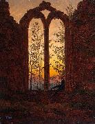 Caspar David Friedrich Klosterruine Oybin oil painting artist